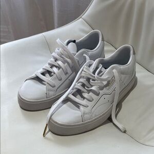 Adidas Kids White Sneakers